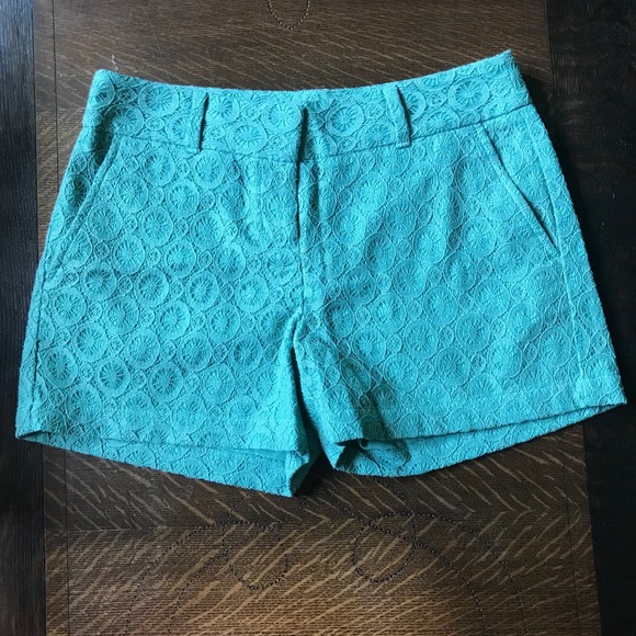 ☀️LOFT Outlet Lacy Blue Shorts🛍 - Picture 1 of 3